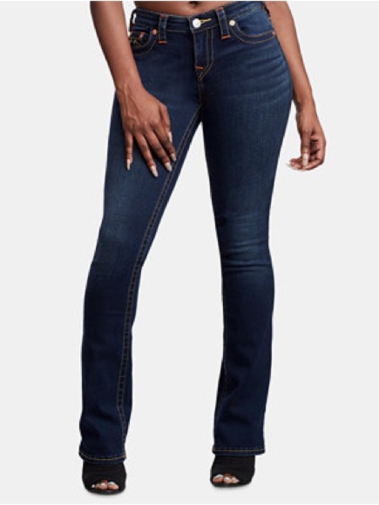 True Religion Denim - NWOT True Religion Women's Billie Mid Rise Dark Blue Straight Leg Jeans